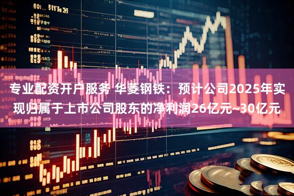 专业配资开户服务 华菱钢铁：预计公司2025年实现归属于上市公司股东的净利润26亿元~30亿元